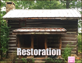 Historic Log Cabin Restoration  Craven County, North Carolina